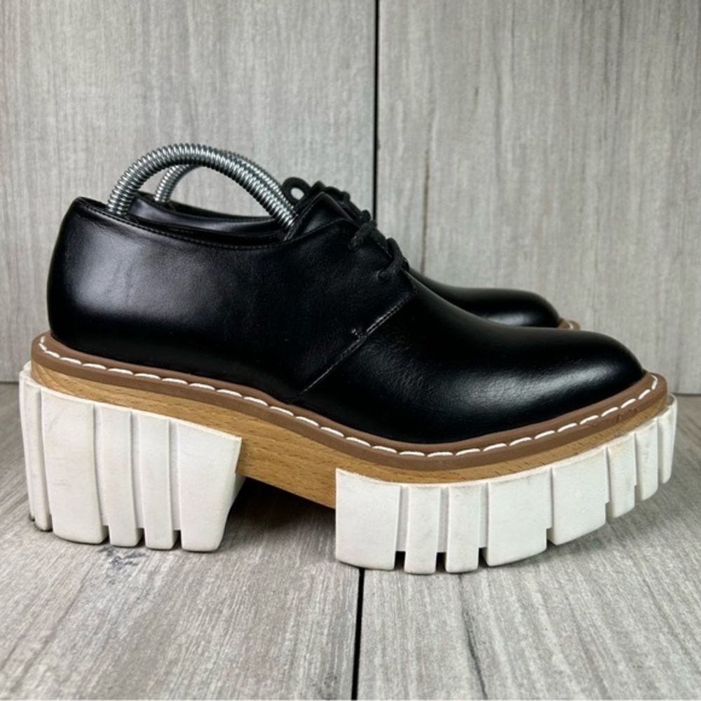 Stella McCartney Emilie Lace Up Platform Chunky Shoes Women’s Size 5.5 35.5